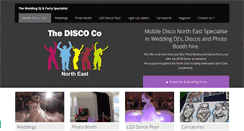 Desktop Screenshot of mobiledisco-northeast.co.uk